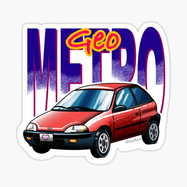 Geo Metro (Chevrolet Metro)" Sticker for Sale by Buenos-Biscuits | Redbubble