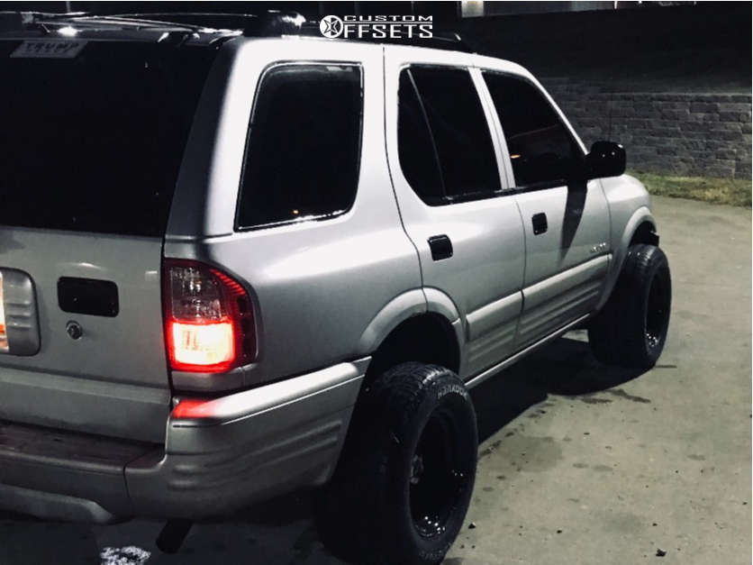 2001 Isuzu Rodeo with 15x10 -38 Vision Soft 8 and 295/50R15 Hankook Kinergy  Gt and Stock | Custom Offsets