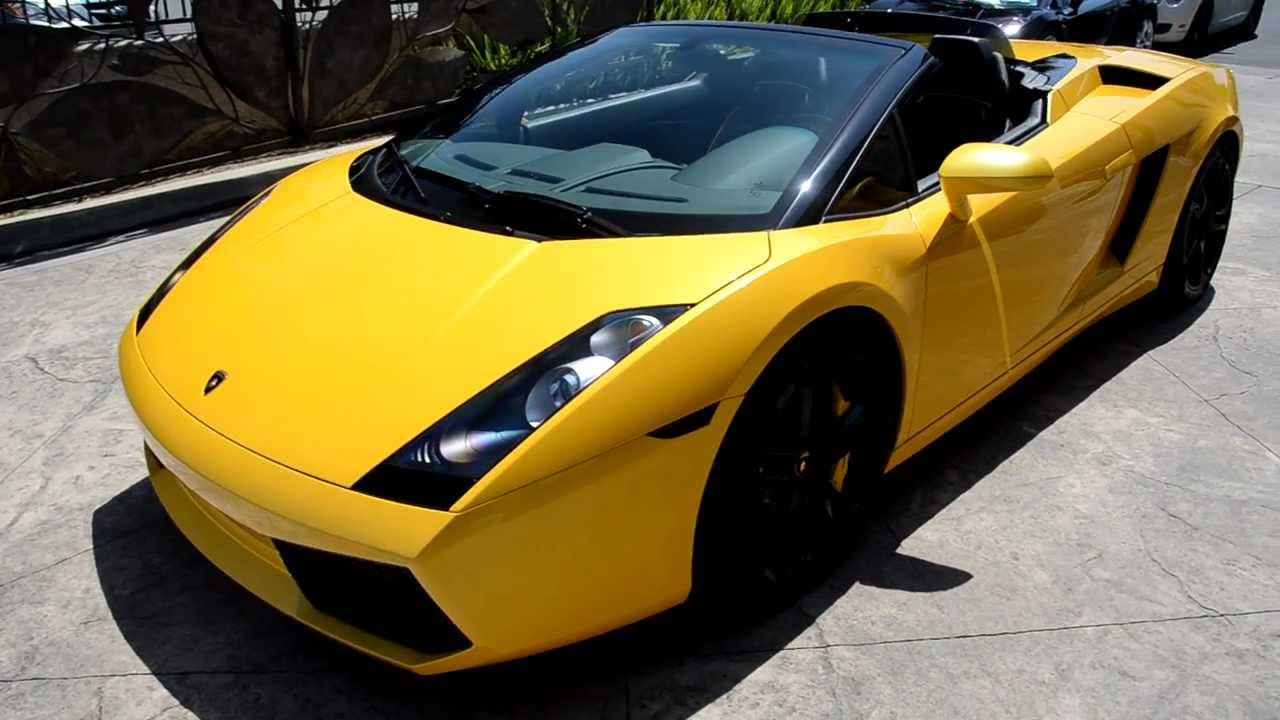 2008 Lamborghini Gallardo Spyder Walk Around @ Lamborghini Newport Beach -  YouTube