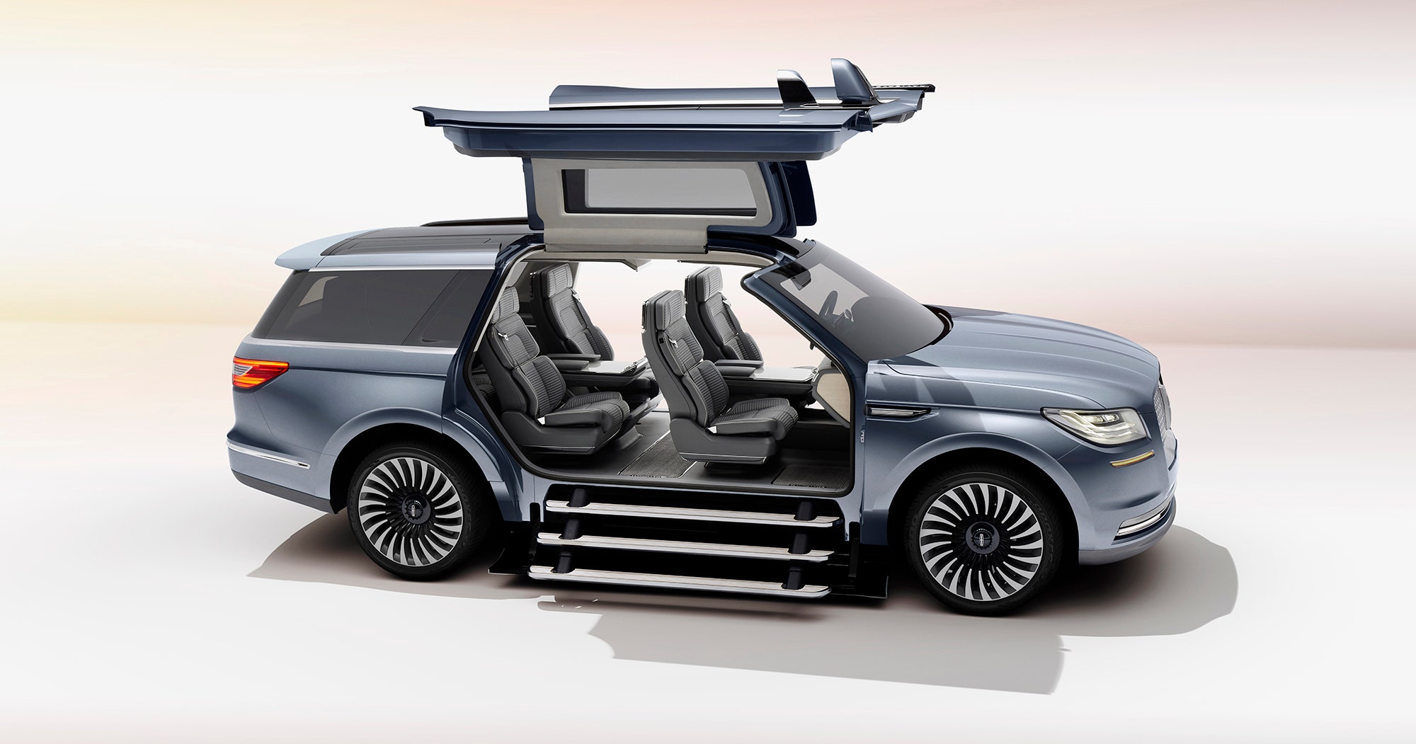 Lincoln's Yacht-Sized Concept SUV Has a Closet and Staircase | WIRED
