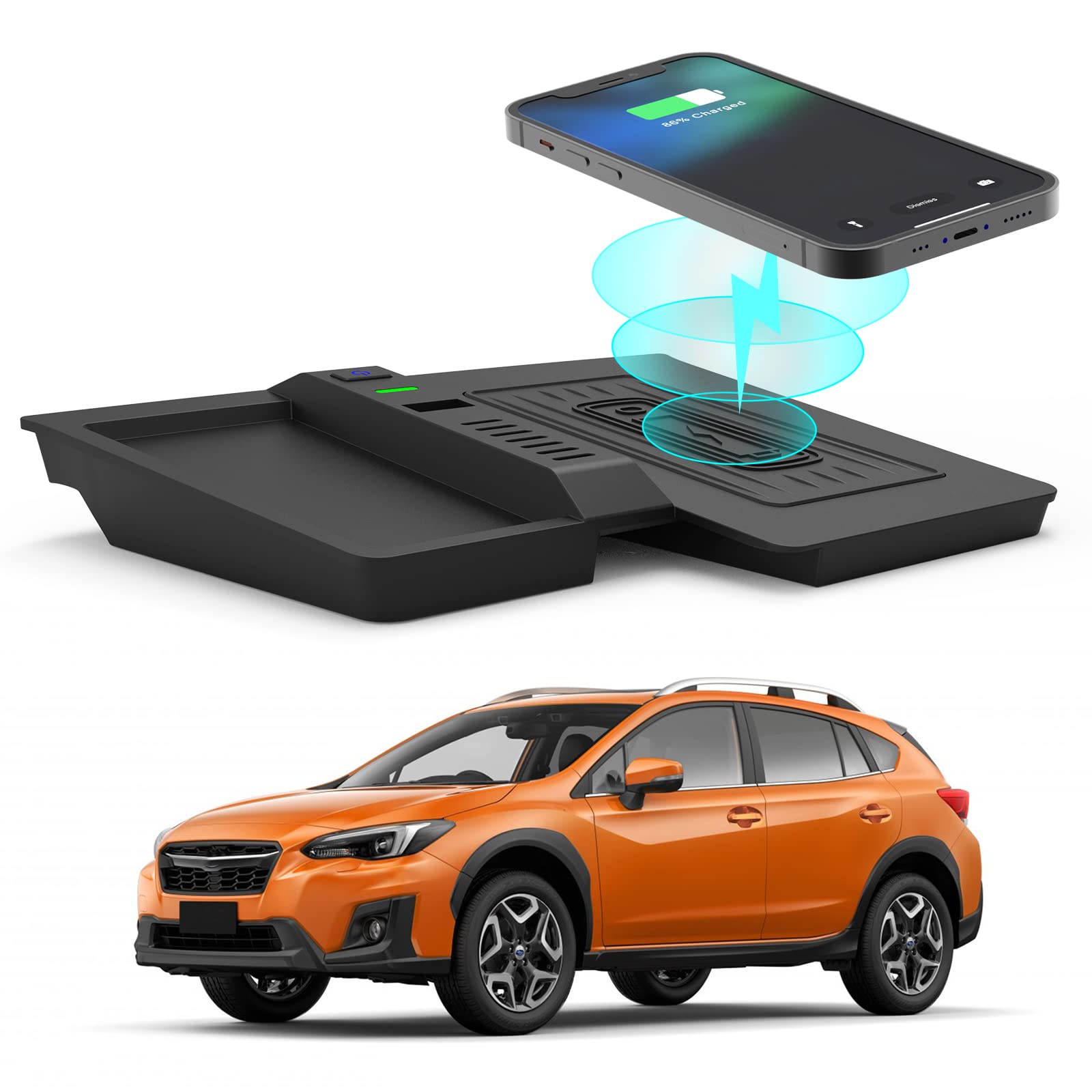 Amazon.com: CarQiWireless Wireless Charger for Subaru Crosstrek Accessories  2018-2023, for Impreza Accessories 2018-2021,Wireless Charging Pad Center  Console Organizer for Crosstrek 2023 2022 2021 2020 2019 : Automotive