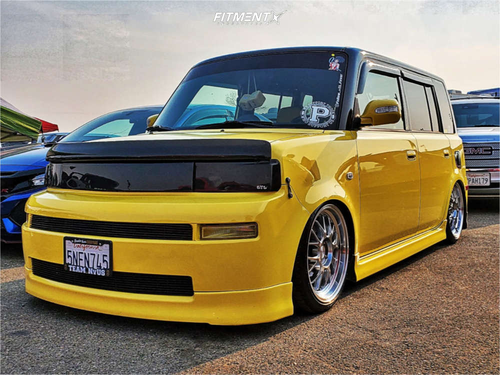 2005 Scion XB Base with 17x8 AVID1 AV34 and Falken 205x40 on Air Suspension  | 1252460 | Fitment Industries