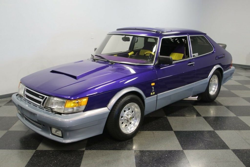 Hit The Drag Strip With This Supercharged V8-Powered Saab 900 | Carscoops