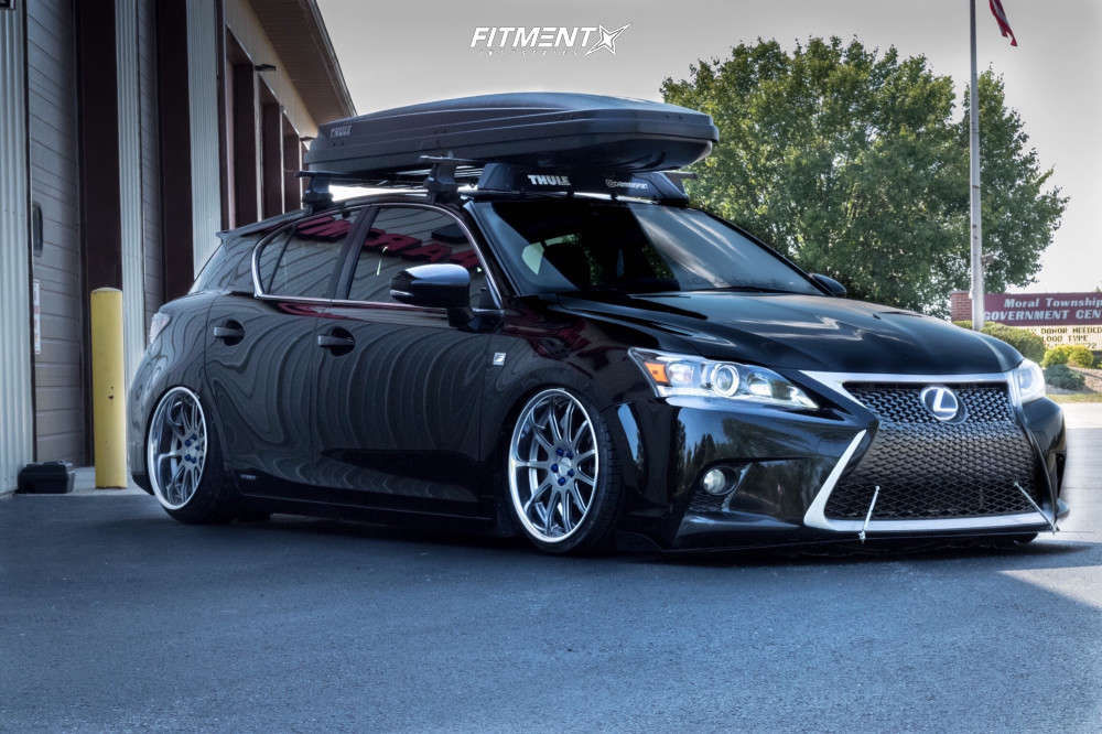 2014 Lexus CT200h F Sport with 18x8.5 SSR Executer EX04 and Nankang 205x35  on Air Suspension | 753941 | Fitment Industries