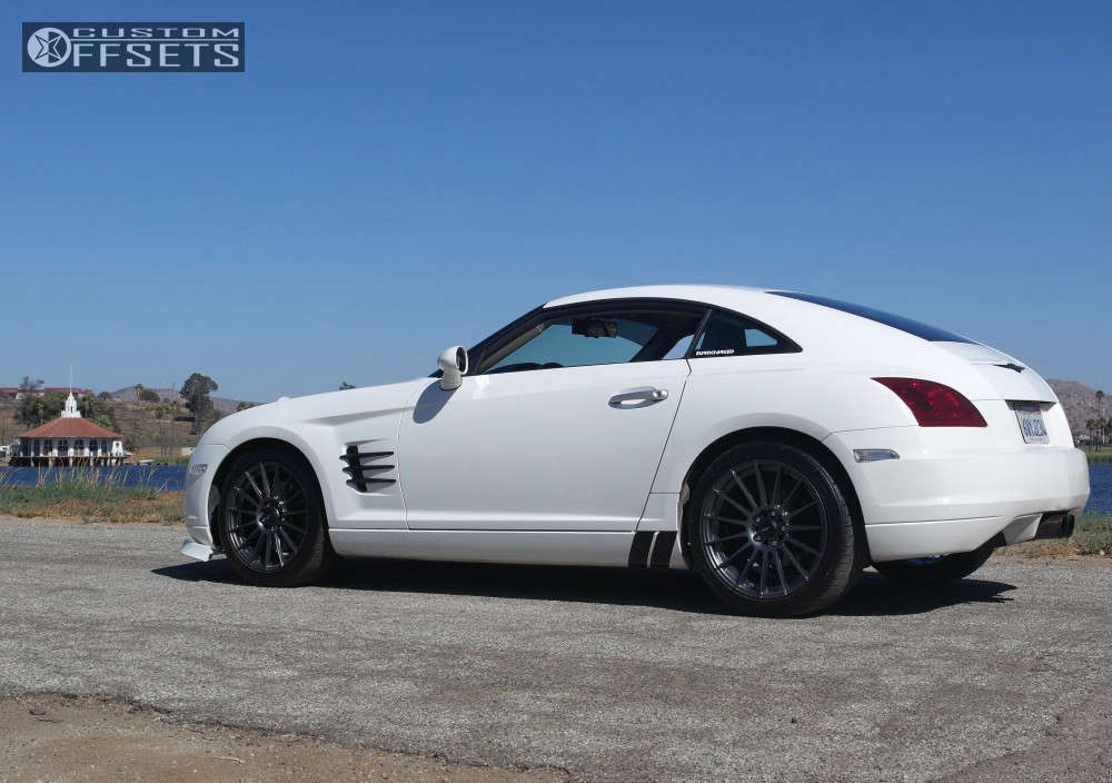 2004 Chrysler Crossfire with 17x8 45 Konig Rennform and 225/45R17 Nitto Neo  Gen and Lowering Springs | Custom Offsets