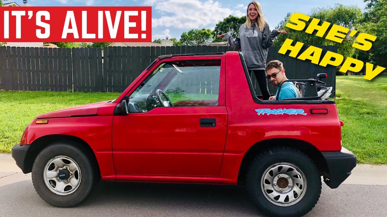 It's ALIVE! The $400 Geo Tracker Engine Rebuild Is COMPLETE *First Drive* -  YouTube