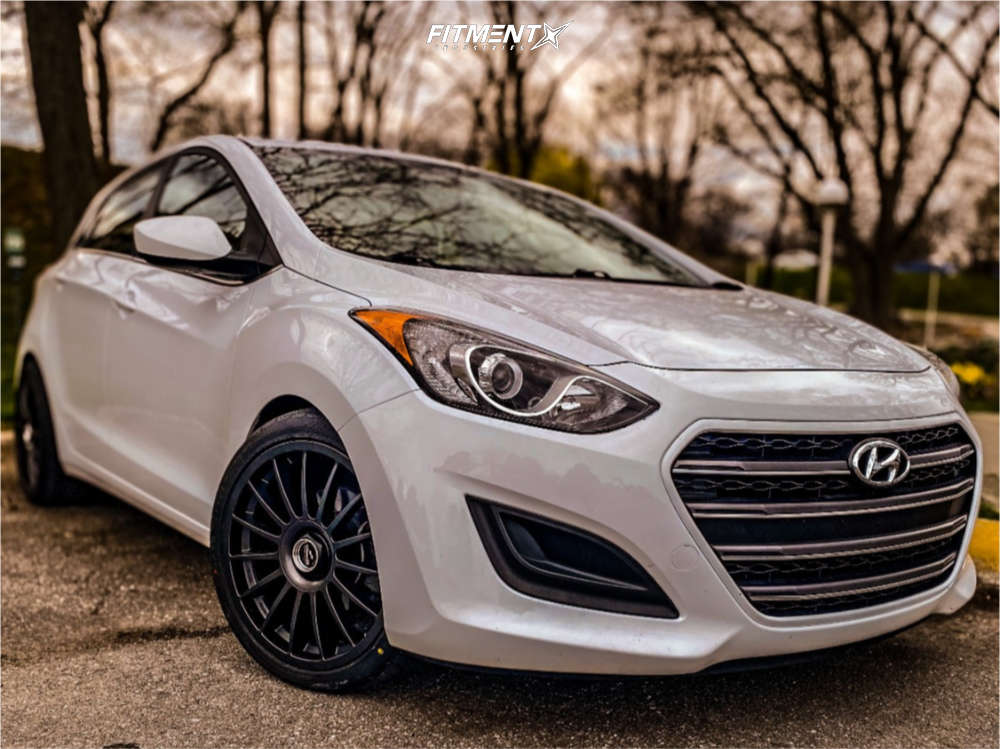 2017 Hyundai Elantra GT Base with 18x8.5 Fifteen52 Podium and Federal  225x40 on Stock Suspension | 1629257 | Fitment Industries