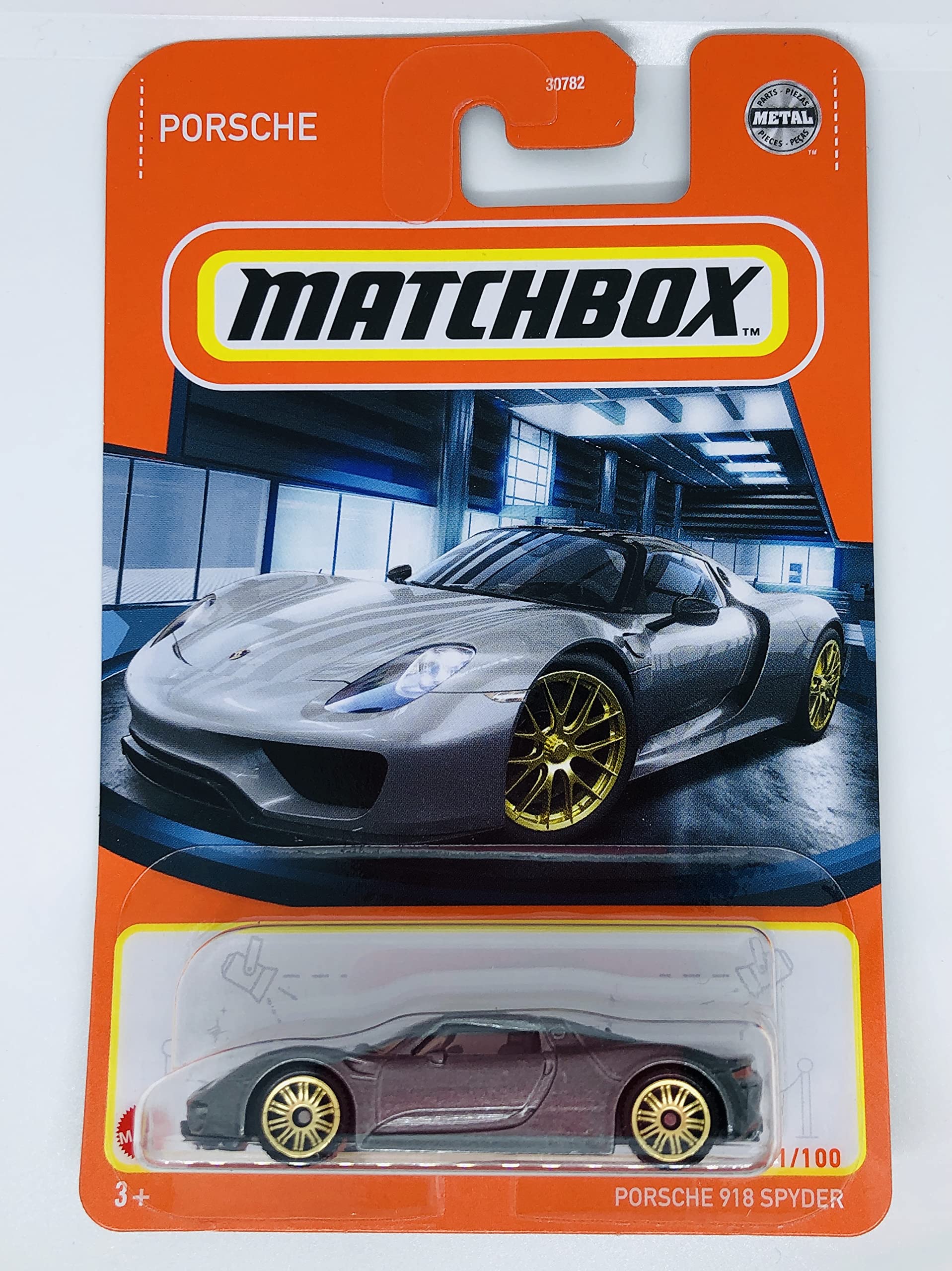 Amazon.com: Matchbox 2022 - Porsche 918 Spyder - 31/100 : Toys & Games