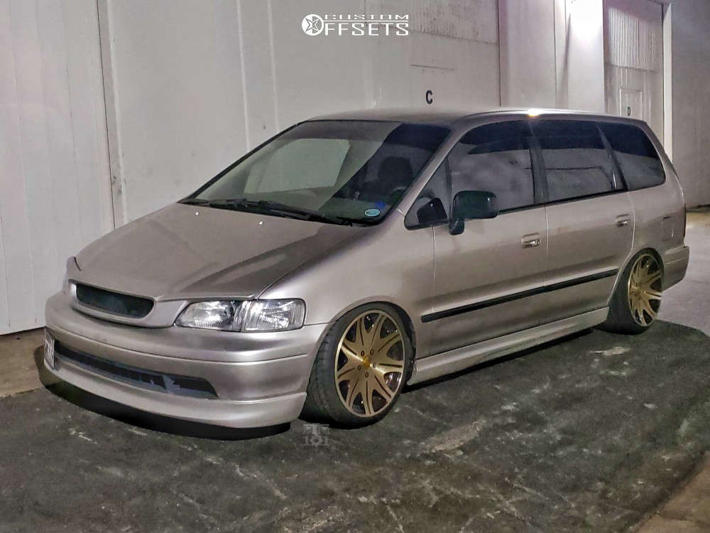 1997 Honda Odyssey with 18x9 35 Treasure One Company Deep Impact D-9 and  215/40R18 Achilles Atr Sport and Air Suspension | Custom Offsets