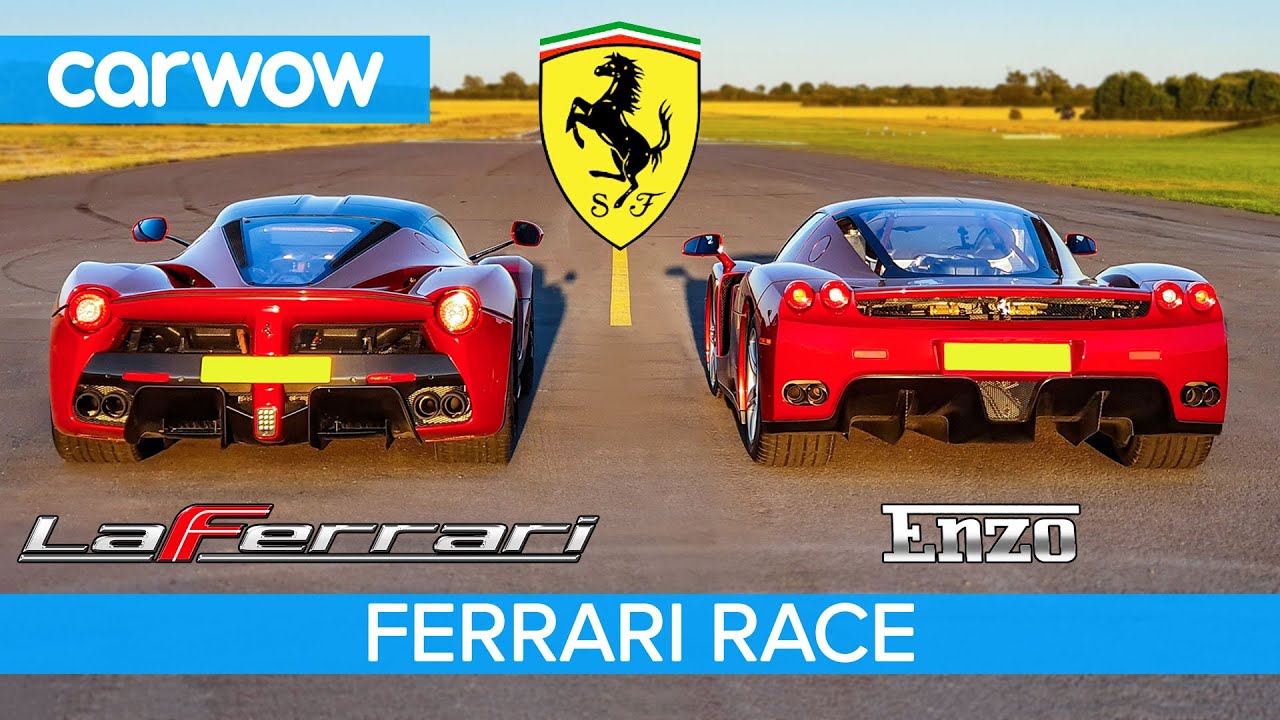 Ferrari Enzo vs LaFerrari - RACE & BRAKE TEST - YouTube