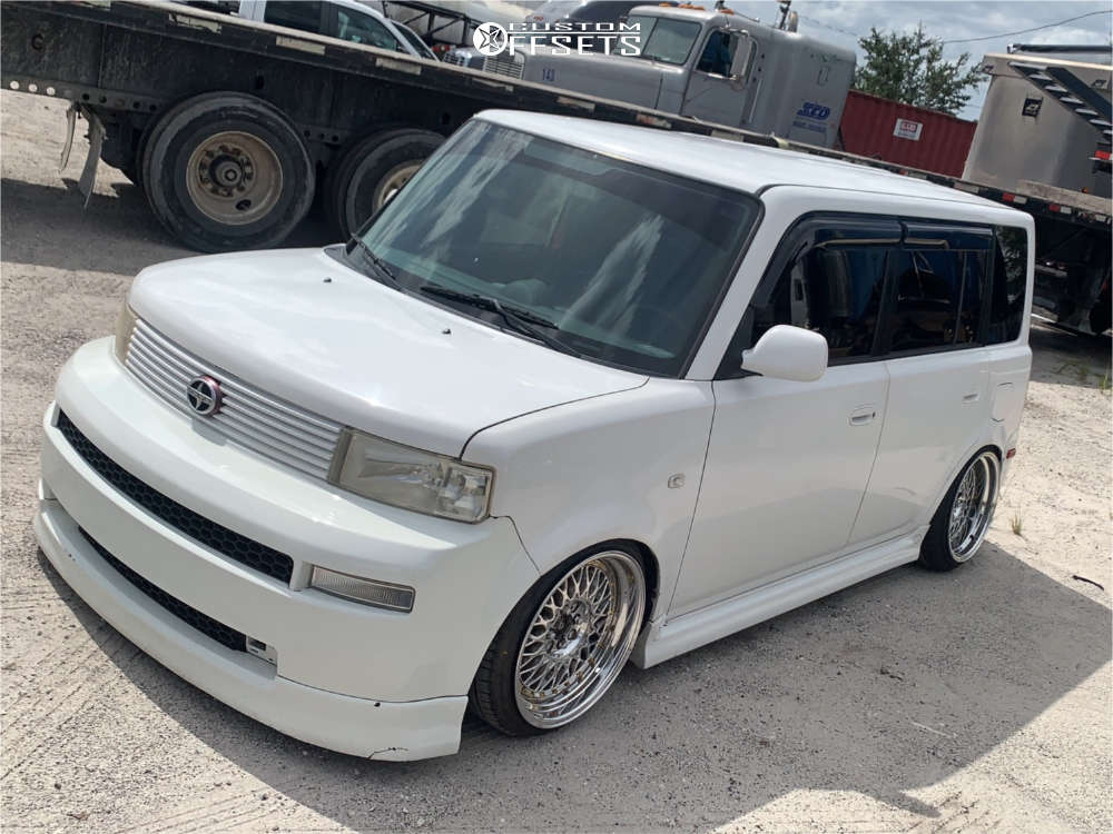 2005 Scion XB with 17x10 15 ESM 002r and 195/40R17 Continental  Contiprocontact and Coilovers | Custom Offsets