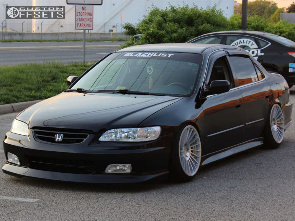 2002 Honda Accord with 18x9.5 25 Rotiform Ind-t and 205/40R18 Nankang Ns-1  and Coilovers | Custom Offsets