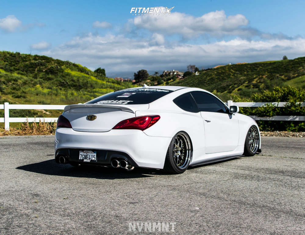 2014 Hyundai Genesis Coupe 2.0T R-Spec with 19x9.5 Aodhan Ds01 and Toyo  Tires 245x35 on Air Suspension | 683808 | Fitment Industries