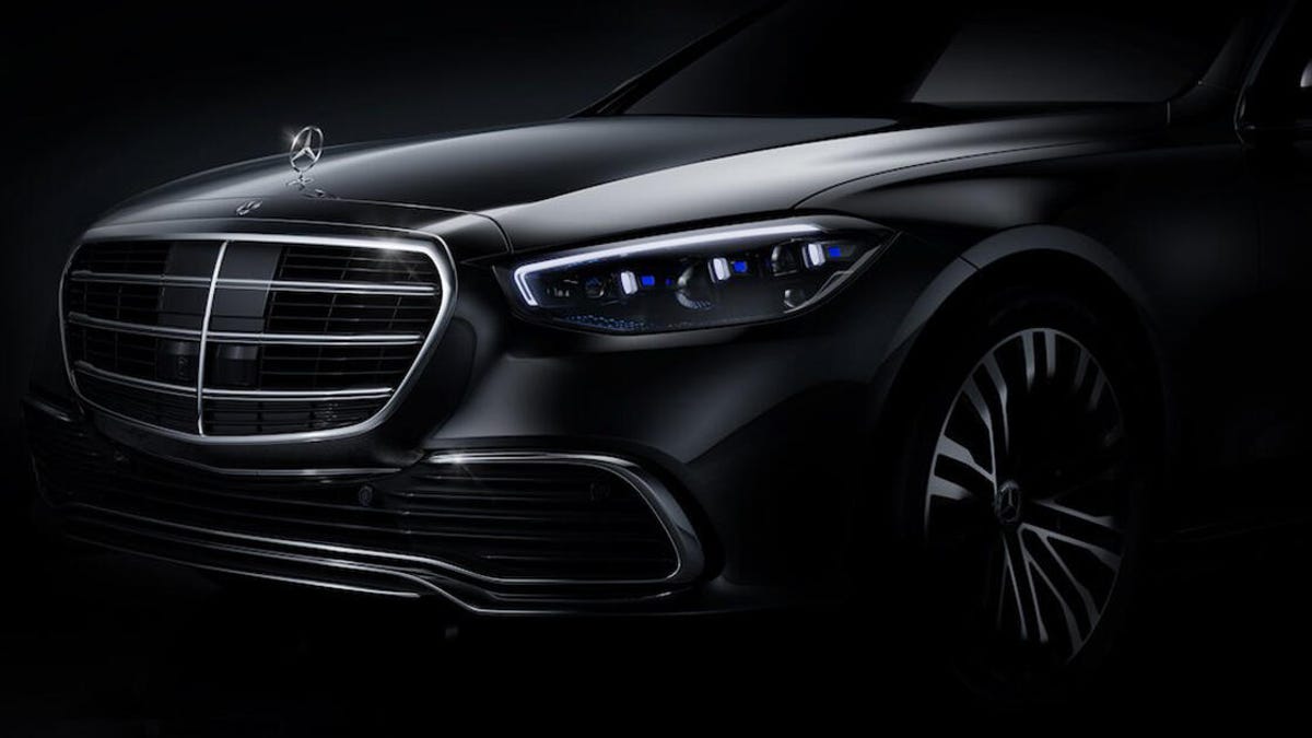2021 Mercedes-Benz S-Class front end revealed in official teaser - CNET