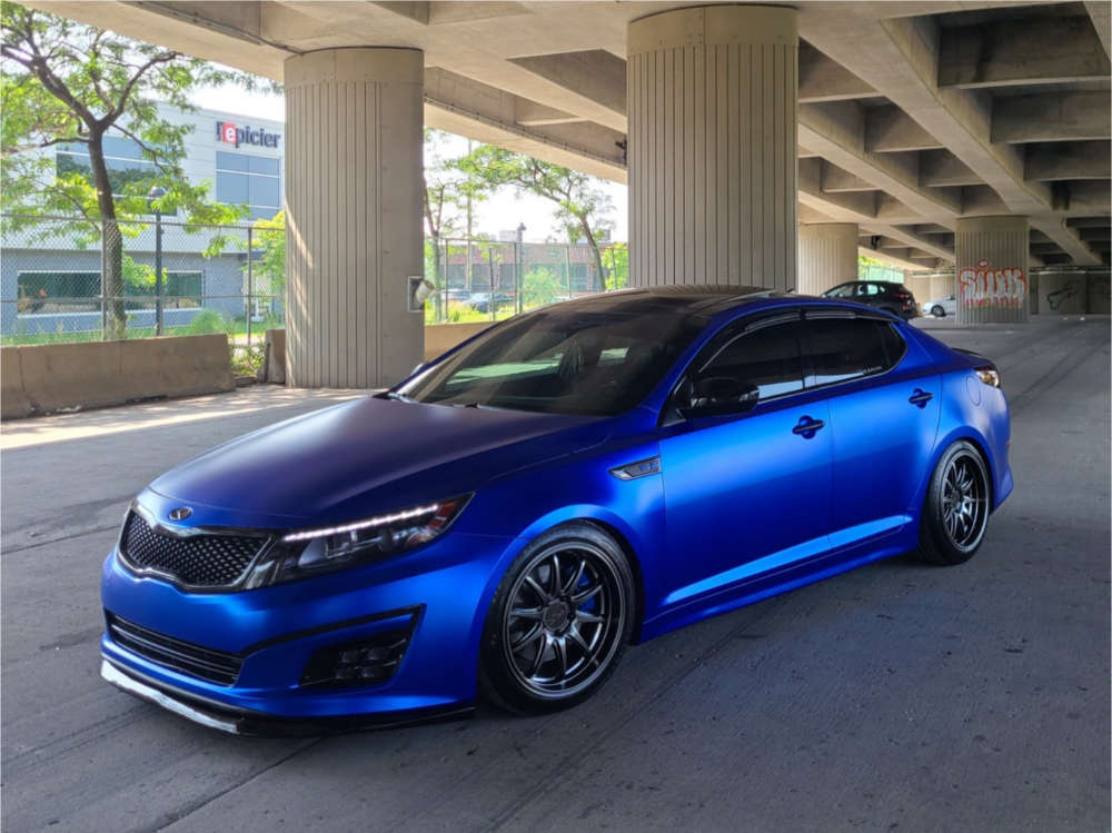 2014 Kia Optima with 18x9 35 XXR 527d and 225/45R18 Firestone Firehawk Indy  500 and Coilovers | Custom Offsets