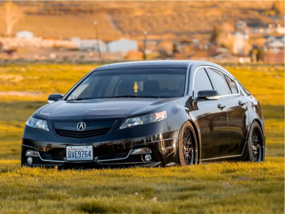 2012 Acura TL with 19x9.5 35 ESR Cs3 and 245/35R19 Delinte D7 Thunder and  Coilovers | Custom Offsets