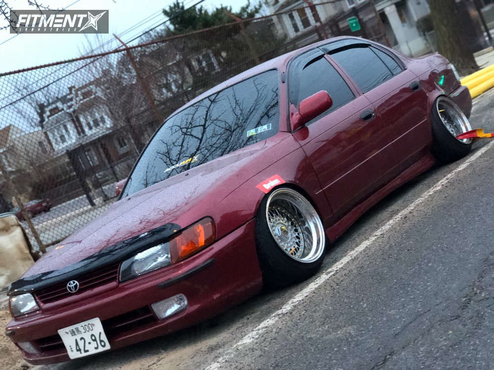 1997 Toyota Corolla DX with 15x9 ESM 002r and Federal 165x50 on Coilovers |  346352 | Fitment Industries