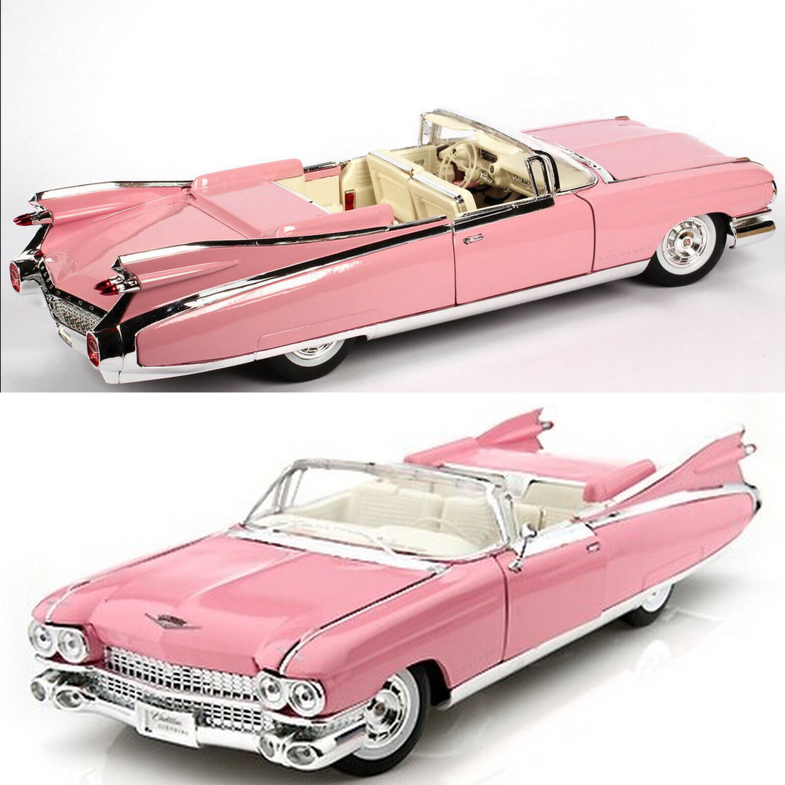 MAISTO Special Edition 1959 CADILLAC ELDORADO!! 1/18 Scale Model Diecast  Pink | eBay