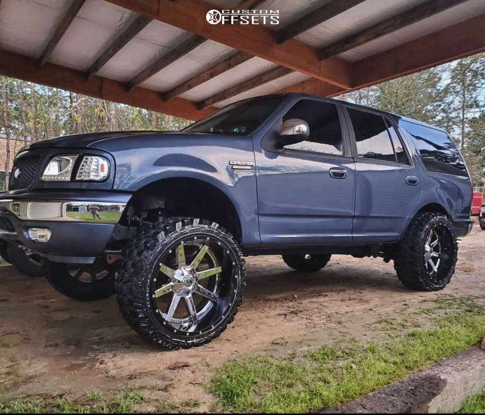 1998 Ford Expedition with 24x12 -44 Fuel Maverick and 35/12.5R24 Gladiator  Xcomp Mt and Suspension Lift 7.5" | Custom Offsets