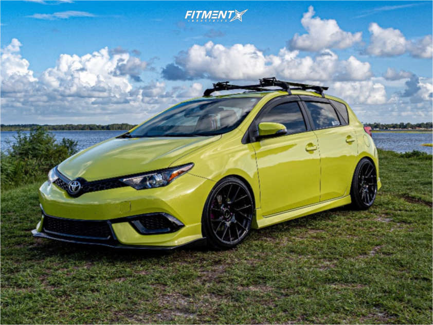 2018 Toyota Corolla IM Base with 18x9.5 Enkei Tm7 and Ohtsu 225x40 on  Lowering Springs | 1786506 | Fitment Industries