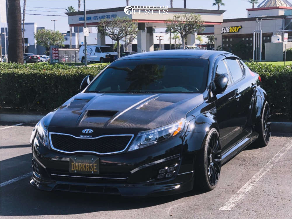 2015 Kia Optima with 20x10 40 Strada Fuso and 275/40R20 Sunny and Coilovers  | Custom Offsets