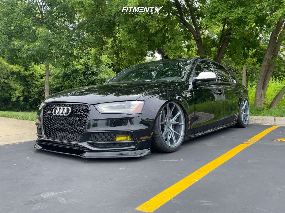 2013 Audi S4 Base with 19x9.5 Verde Axis and Michelin 255x35 on Air  Suspension | 1730582 | Fitment Industries