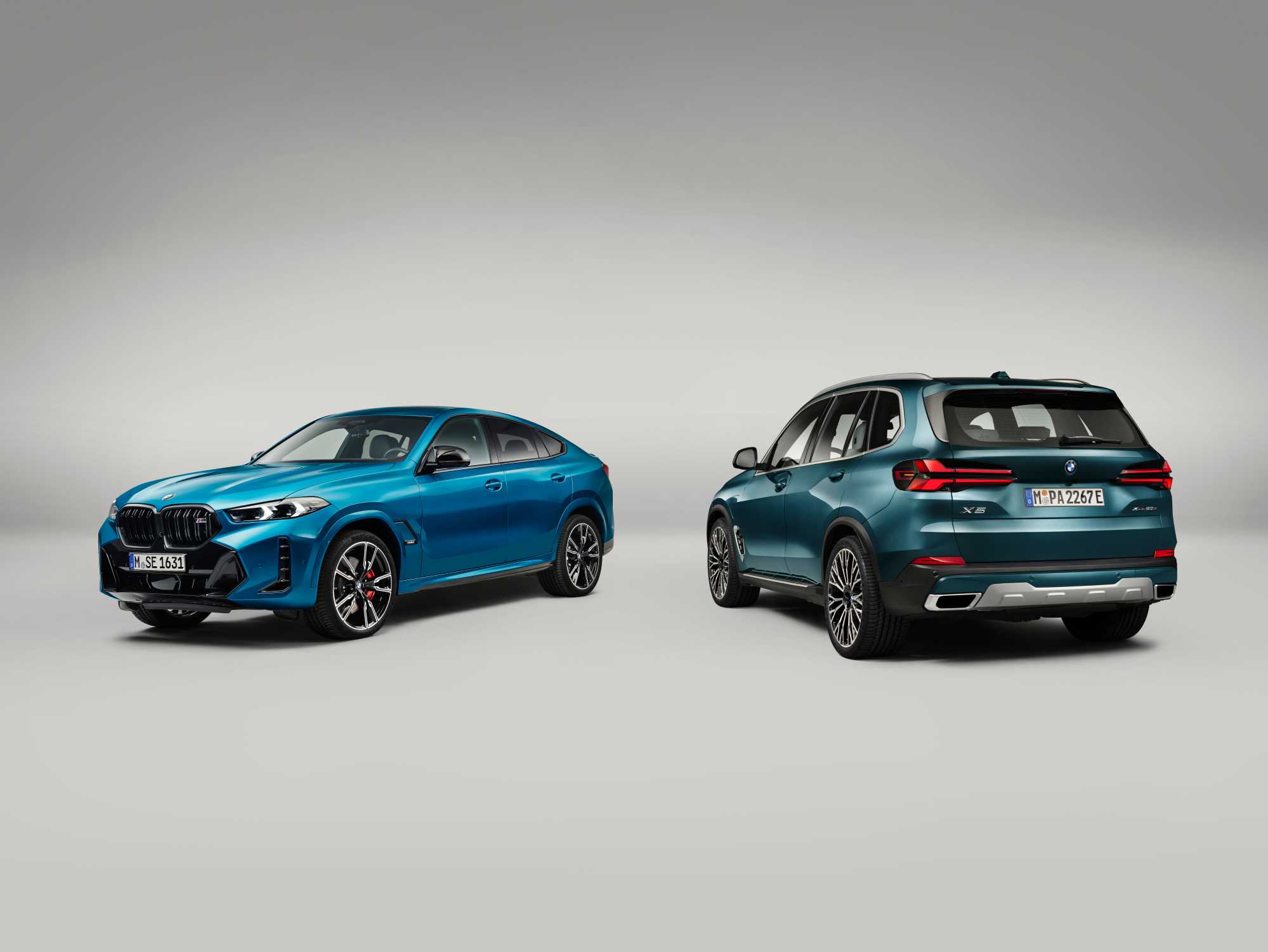 The 2024 BMW X5 and X6.