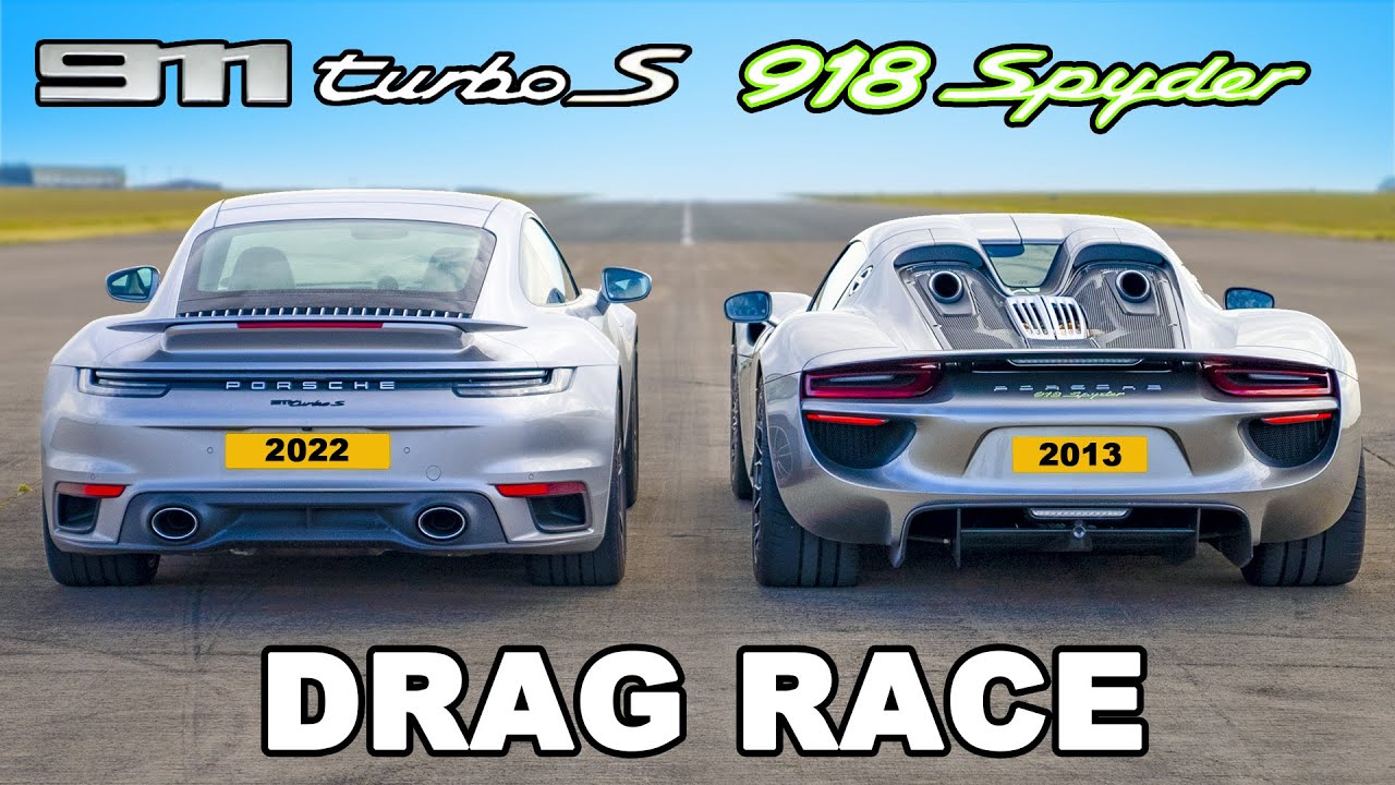 Porsche 918 Spyder v 911 Turbo S: DRAG RACE - YouTube