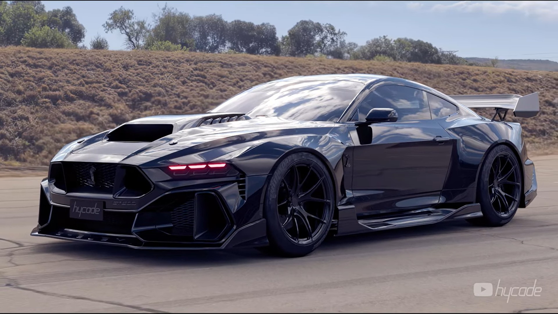 2024 Ford Mustang GT500 Looks Digitally Slammed, Widebody When Murdered-Out  - autoevolution