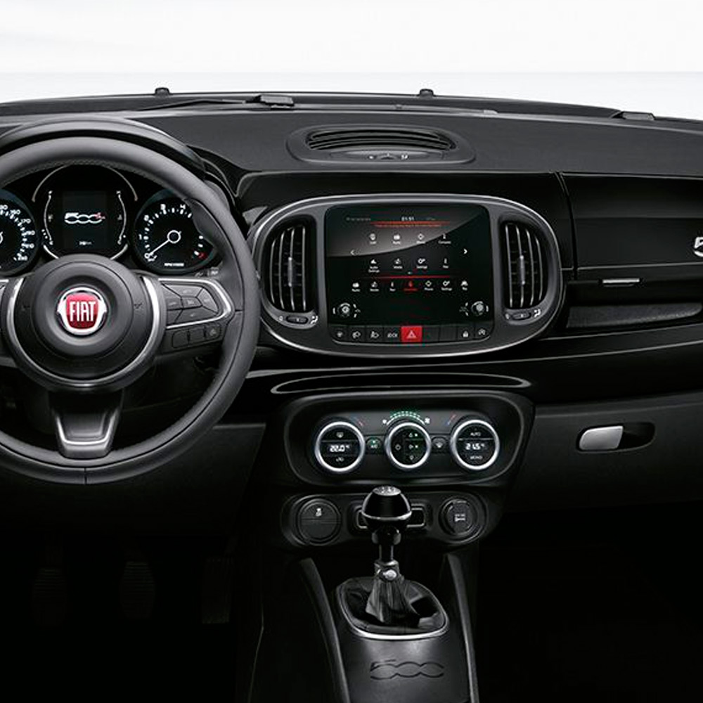 MASCHERINA RADIO 2ISO/2DIN FIAT 500L 2018>-en - Car radio mounting kits and  faceplates - Ultrasuono Service S.r.l.