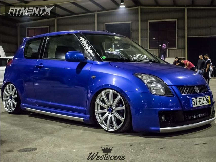 2007 Suzuki Swift with 18x7.5 Bellini GTBR and Nankang 165x35 on Coilovers  | 455476 | Fitment Industries