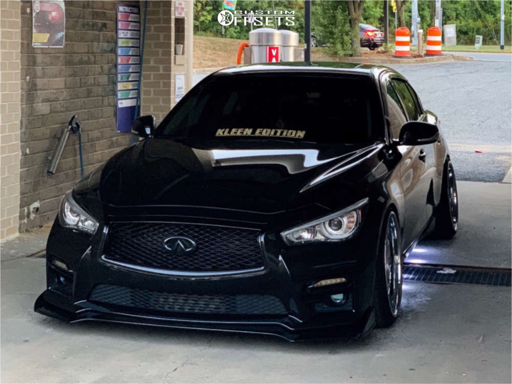 2017 INFINITI Q50 with 20x11 7 Avant Garde F233 and 235/35R20 Achilles A/t  Sport and Coilovers | Custom Offsets