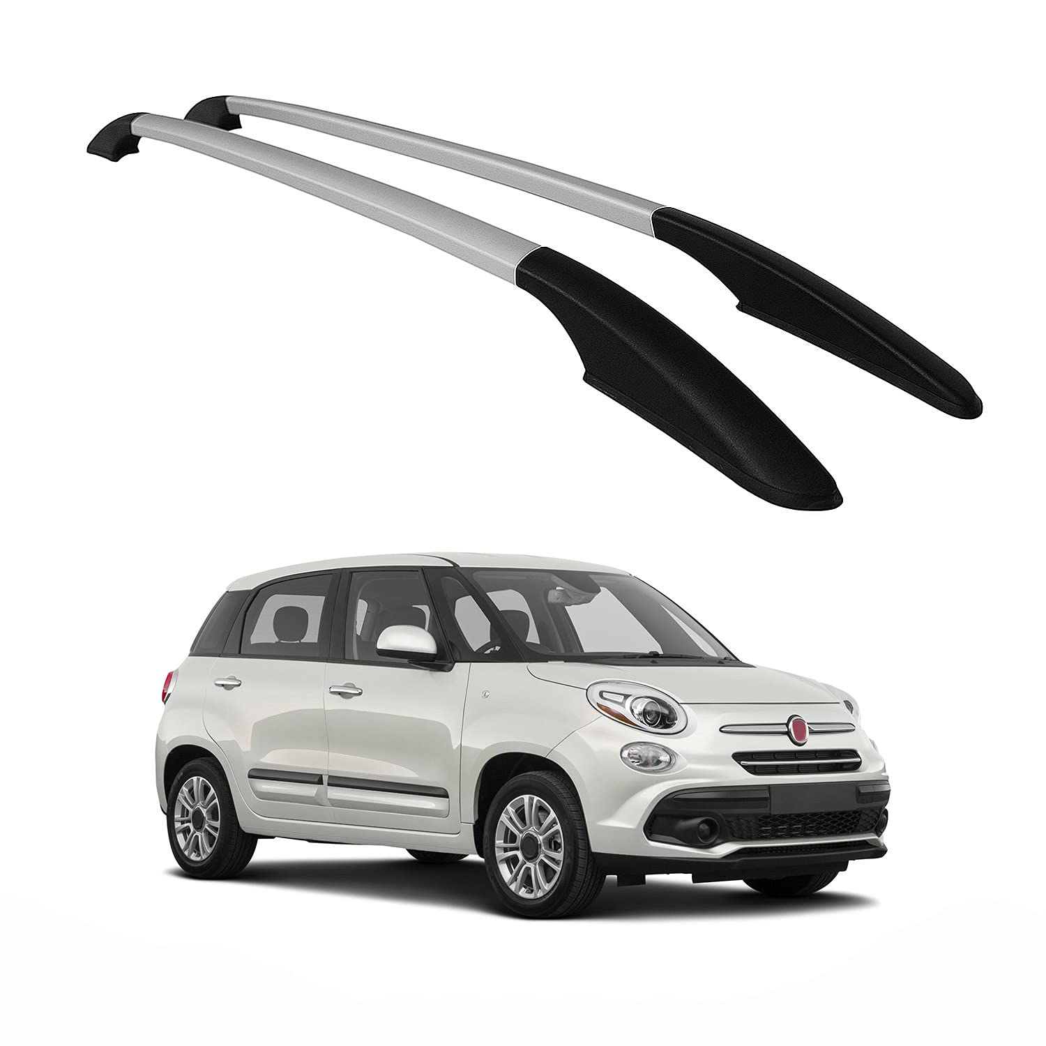 Amazon.com: OMAC Car Accessories Roof Rack Side Rails Car Rooftop  Compatible with Fiat 500L 2014-2020 : Automotive