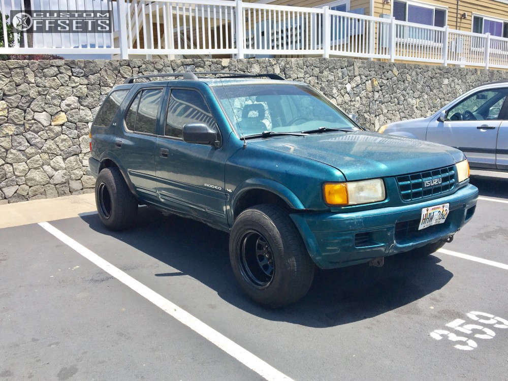 1999 Isuzu Rodeo with 15x10 -44 Pro Comp 51 and 235/75R15 Cooper 453 and  Stock | Custom Offsets