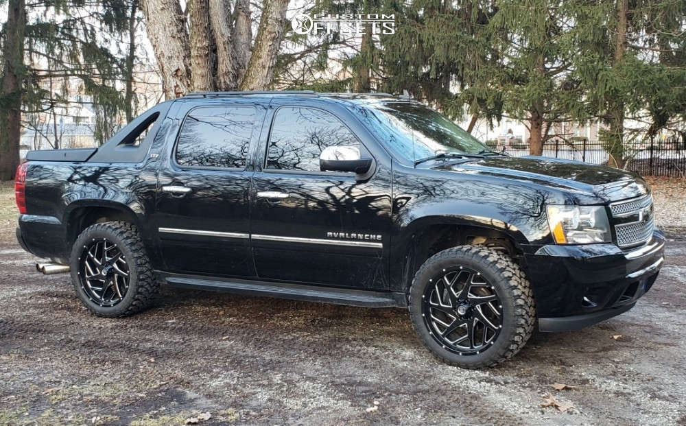 2010 Chevrolet Avalanche with 22x10 -24 Hardcore Offroad Hc09 and  33/12.5R22 RBP Repulsor Mt and Leveling Kit | Custom Offsets