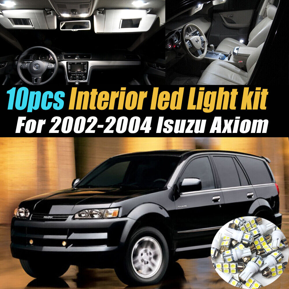 10Pc Super White Car Interior LED Light Kit Pack for 2002-2004 Isuzu Axiom  | eBay