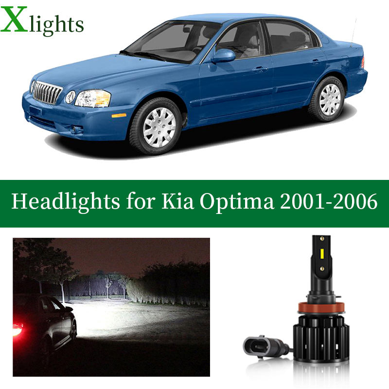 Xlights Car Bulbs For Kia Optima 2001 2002 2003 2004 2005 2006 Led  Headlight Bulb Low High Beam Lamp Headlamp Light Accessories - Car  Headlight Bulbs(led) - AliExpress