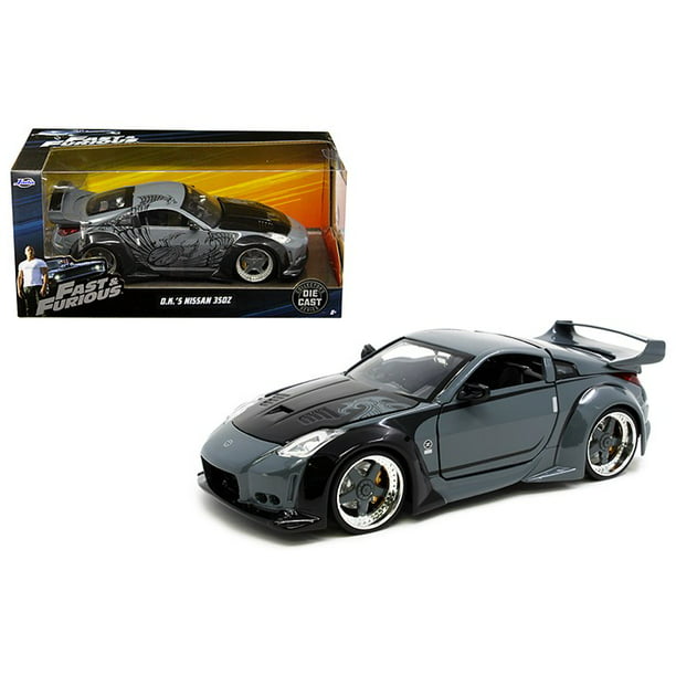Jada Toys Black D.K.'s Nissan 350Z Fast & Furious Diecast Car Play Vehicle  - Walmart.com