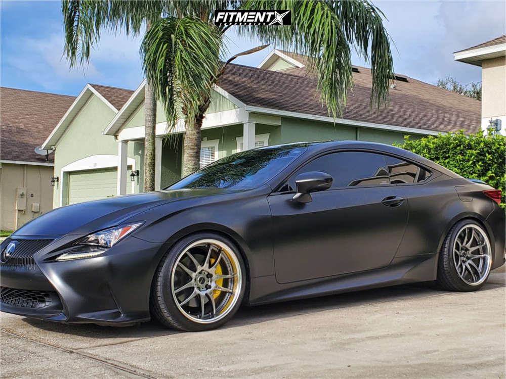 2016 Lexus RC200t F Sport with 19x9.5 Work Emotion Cr 2p and Nankang 235x35  on Coilovers | 895863 | Fitment Industries