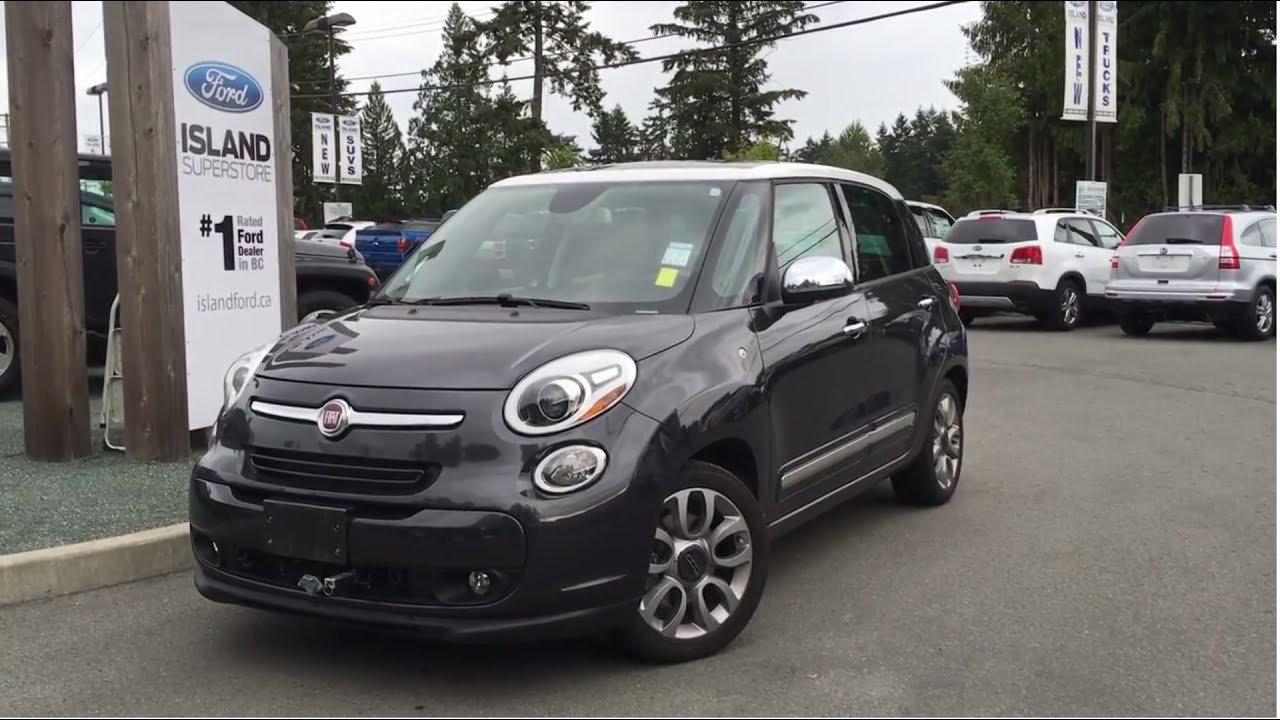 2014 FIAT 500L Lounge maual W/ Panoramic Roof Review | Island Ford - YouTube