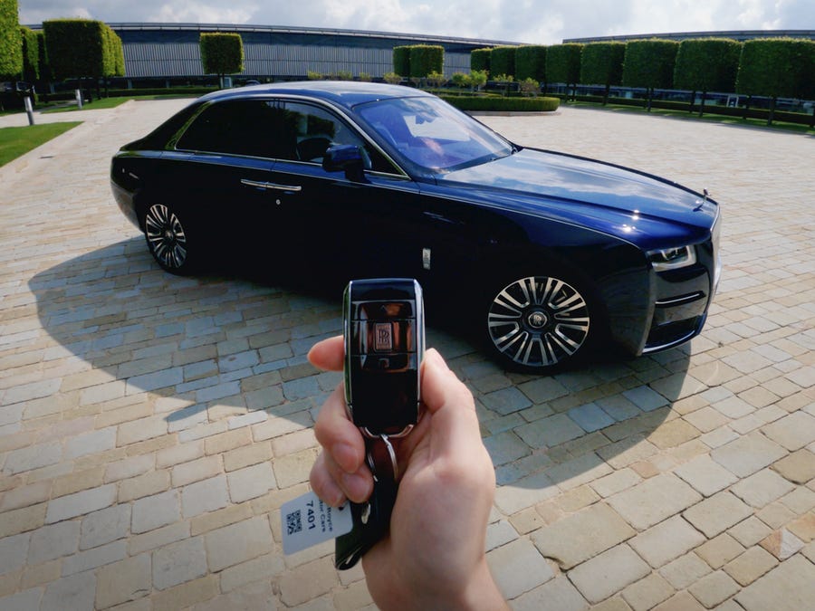 Test Driving a 2021 Rolls Royce Ghost and Looking at Luxury Features