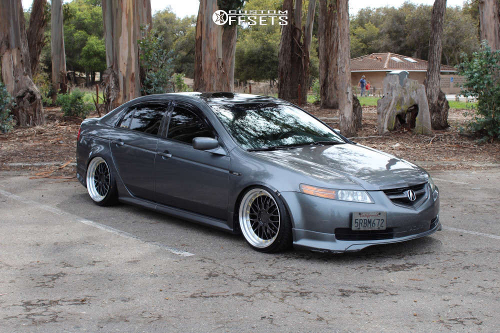 2005 Acura TL with 19x9.5 22 ESR SR05 and 225/35R19 Federal SS595 and  Coilovers | Custom Offsets