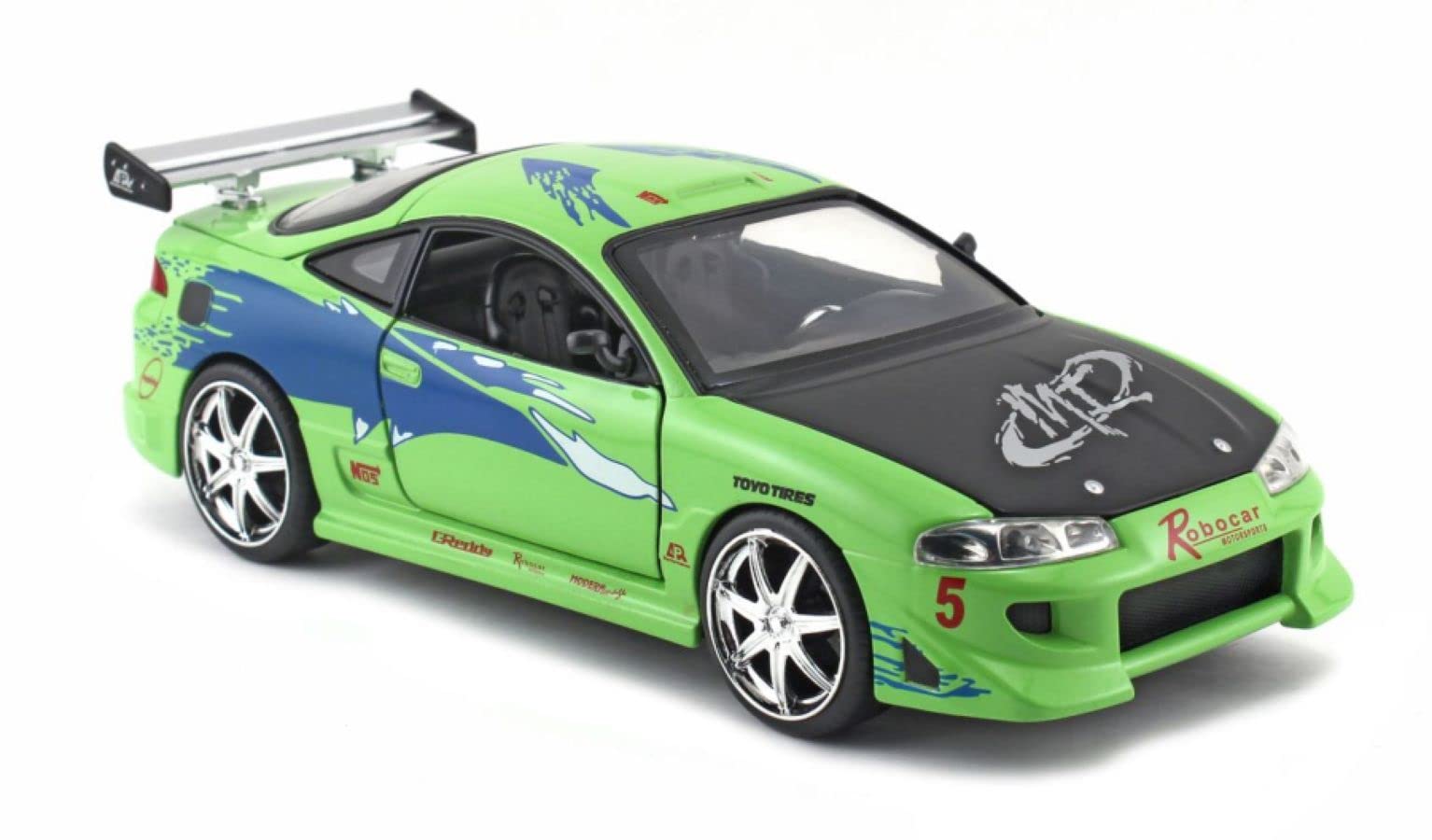 Amazon.com: Fast & Furious 1:24 Brian's Mitsubishi Eclipse Die-cast Car,  Toys for Kids and Adults : Toys & Games