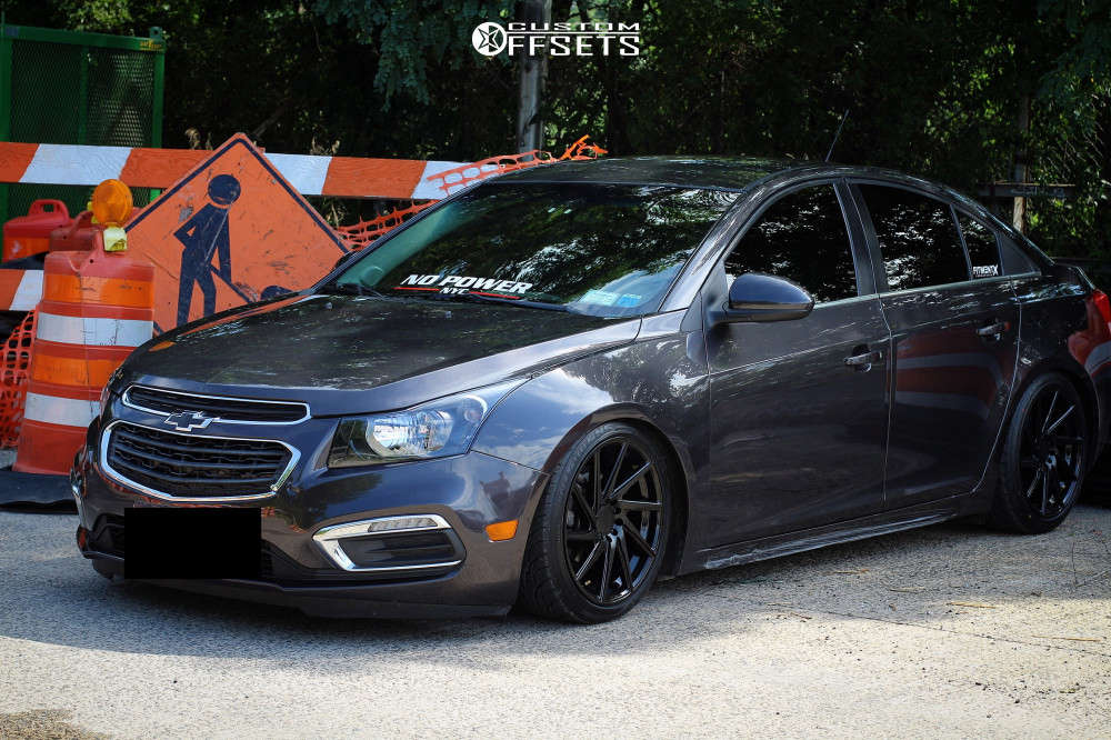 2015 Chevrolet Cruze with 18x8.5 38 F1R F29 and 215/45R18 Federal All  Season and Coilovers | Custom Offsets