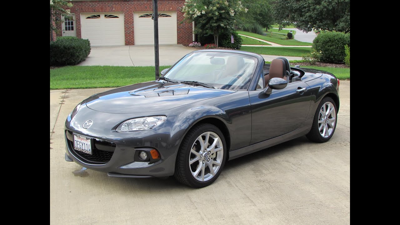 2014 / 2015 Mazda MX-5 Miata Grand Touring Start Up, Exhaust, Test Drive,  and In Depth Review - YouTube