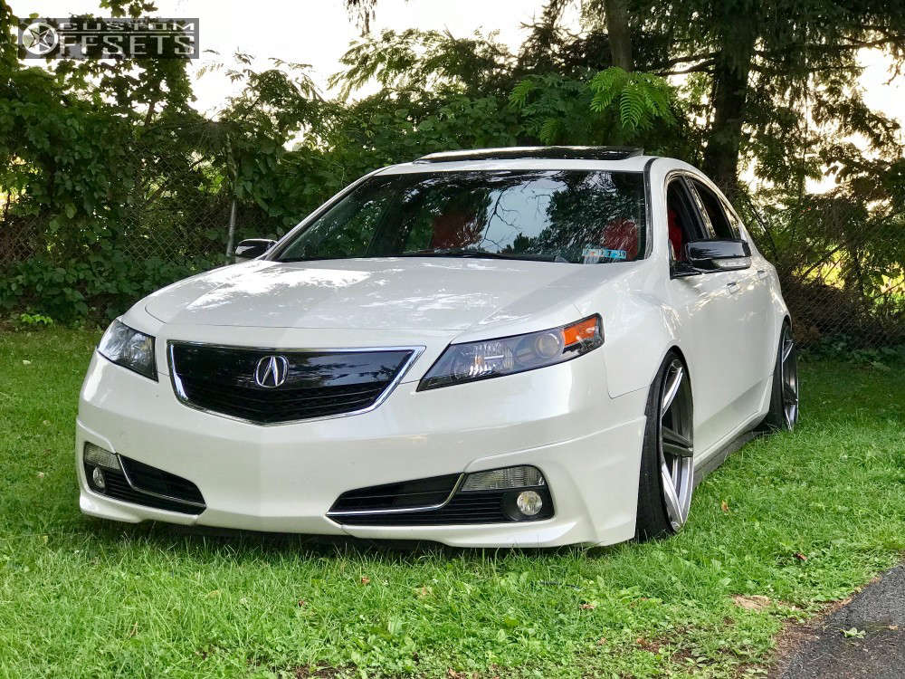 2010 Acura TL with 20x10.5 35 RSR R802 and 245/35R20 Goodyear All Season  and Coilovers | Custom Offsets