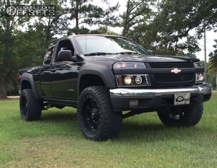 2005 Chevrolet Colorado with 20x10 -24 Fuel Hostage and 33/12.5R20 Toyo  Tires Open Country M/T and Suspension Lift 3" | Custom Offsets