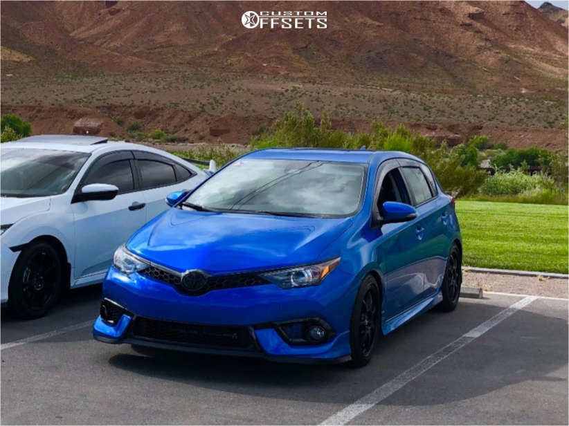 2018 Toyota Corolla IM with 17x7.5 40 Enkei Gt7 and 225/45R17 Toyo Tires  Proxes 4 Plus and Coilovers | Custom Offsets