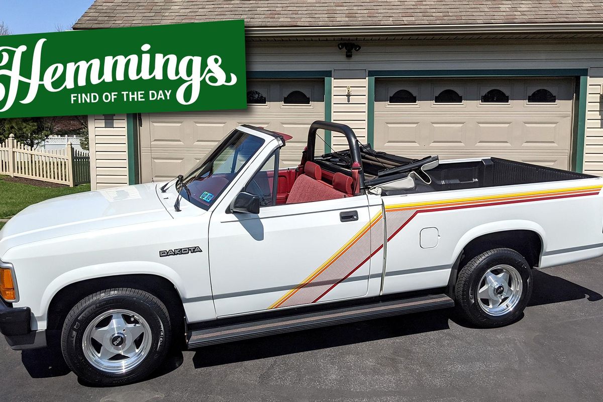 Yes, this 1991 Dodge Dakota convertible came from the dealership just as  you see it | Hemmings