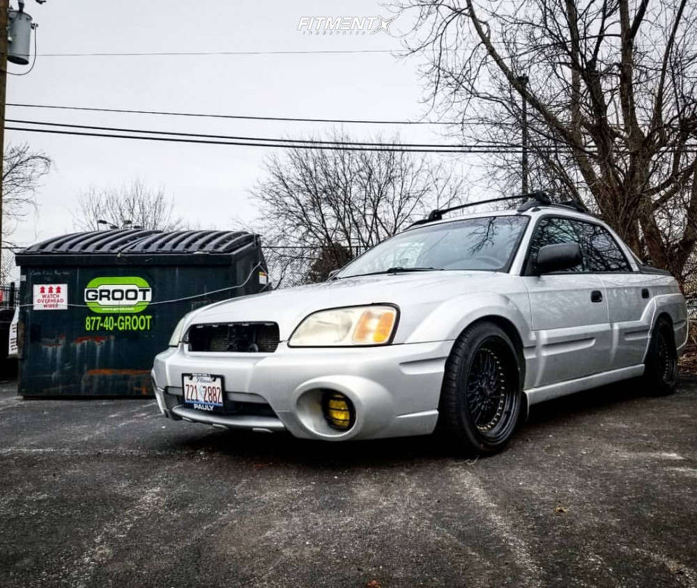 2006 Subaru Baja Sport with 17x9 XXR 536 and Dunlop 235x45 on Coilovers |  777037 | Fitment Industries